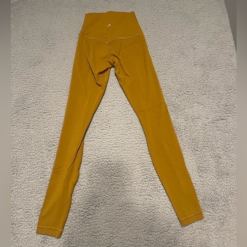 Lululemon Women Align HR Pant 28” Nulu LW5CZ4S GLSC Gold Spice Size 0